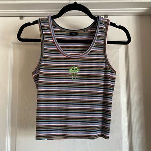 Striped mushroom tank